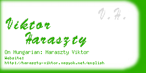 viktor haraszty business card